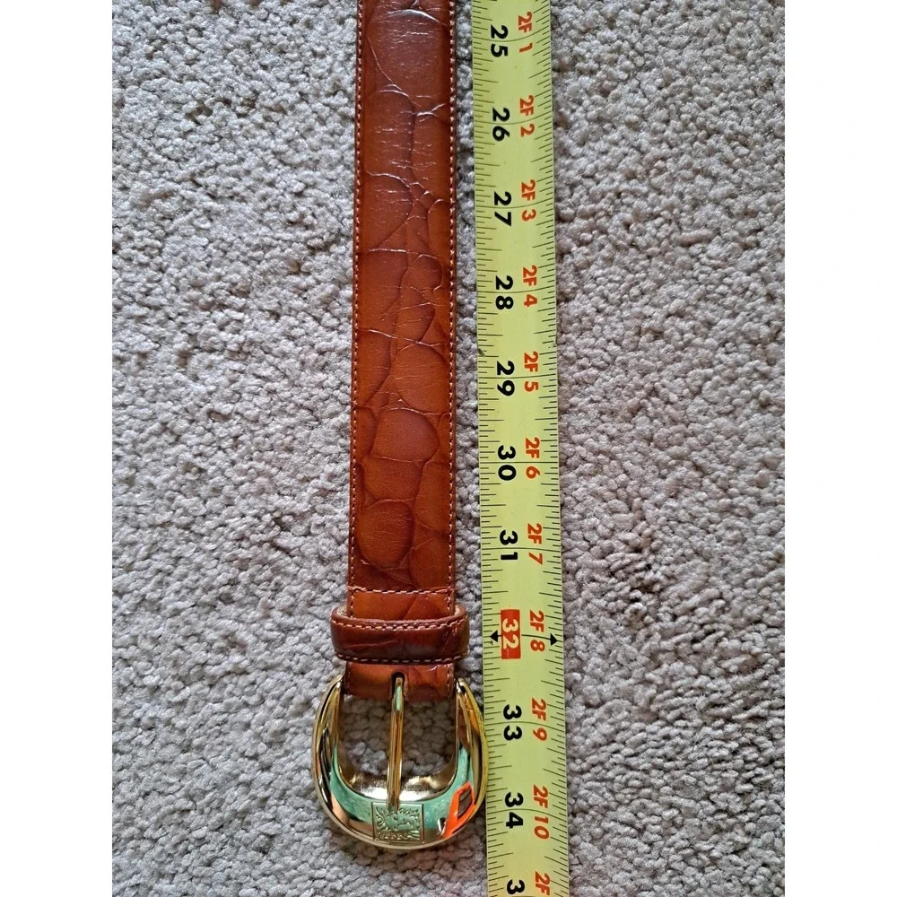 Anne Klein For Oroton Women's Genuine Leather Brown Belt S 34 Inches